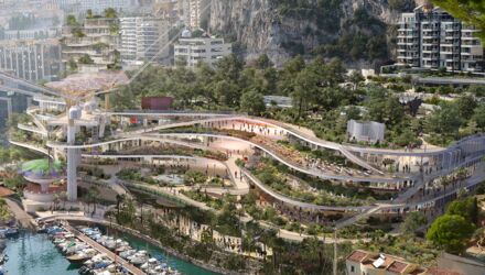 le projet de renouvellement urbain du quartier de fontvieille a monaco sera porte par le groupe montpellierain socri reim