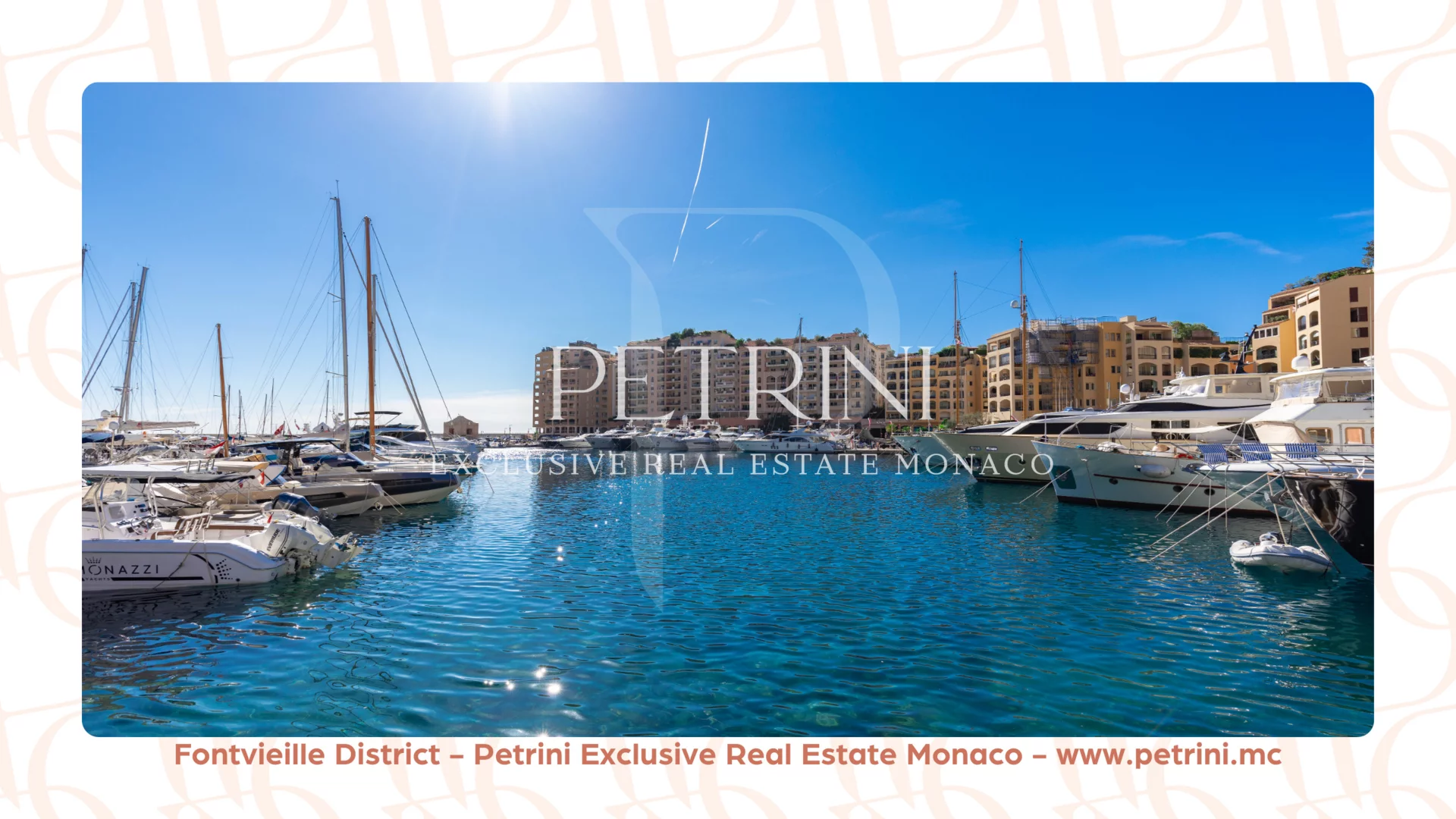 Marina de Fontvieille, port de plaisance vue sur les bateaux