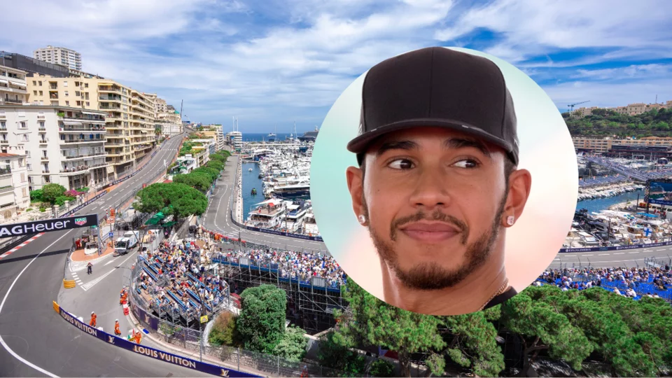 Lewis Hamilton à Monaco, résident du quartier du Larvotto près de l’avenue Princesse Grace